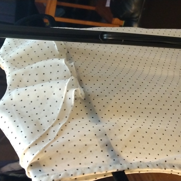 Joe fresh women's sleeveless polkadot black and white sheer top size S - Picture 9 of 17